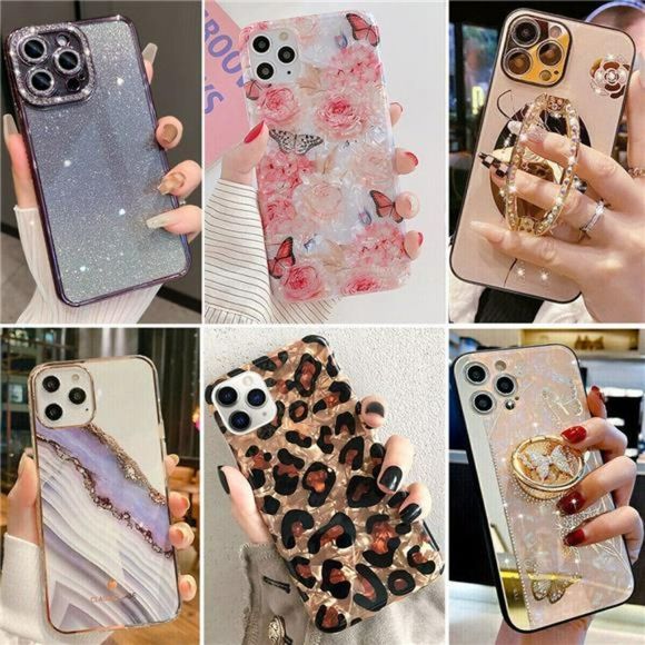 Bling Glitter Case Girl Phone Cover for iPhone 14 Pro Max 13 12 11 7/8 Plus XR - Picture 9 of 10